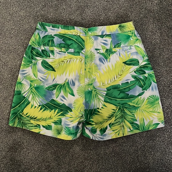 RARE Vintage GLORIA VANDERBILT High-Waisted Shorts Tropical Print - Womens 8 - Picture 2 of 8